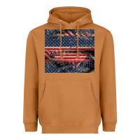 Meerkat American flag stitches Heavyweight Hoodie - CowGirlArtShop