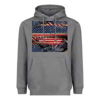Storm American flag stitches Heavyweight Hoodie - CowGirlArtShop