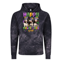 Cloud Black happy mardi gras y'all Vintage Hoodie - MaliasSmallBusiness
