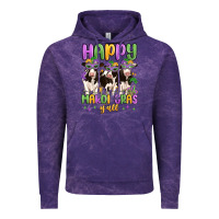 Cloud Purple happy mardi gras y'all Vintage Hoodie - MaliasSmallBusiness