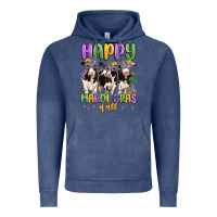 Vintage Denim happy mardi gras y'all Vintage Hoodie - MaliasSmallBusiness