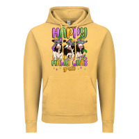 Vintage Mustard happy mardi gras y'all Vintage Hoodie - MaliasSmallBusiness
