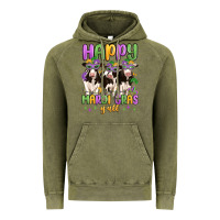 Vintage Olive happy mardi gras y'all Vintage Hoodie - MaliasSmallBusiness