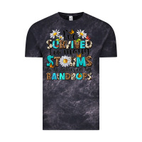 Cloud Black ive survived too many storms to be bothered by rai Vintage Tee - NancyCooperArtShop