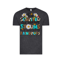 Vintage Black ive survived too many storms to be bothered by rai Vintage Tee - NancyCooperArtShop