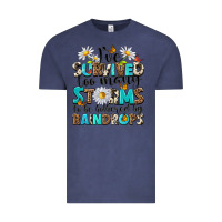 Vintage Denim ive survived too many storms to be bothered by rai Vintage Tee - NancyCooperArtShop