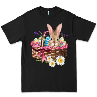 Black easter bunny and basket Premium Tee - AdoDesignShop