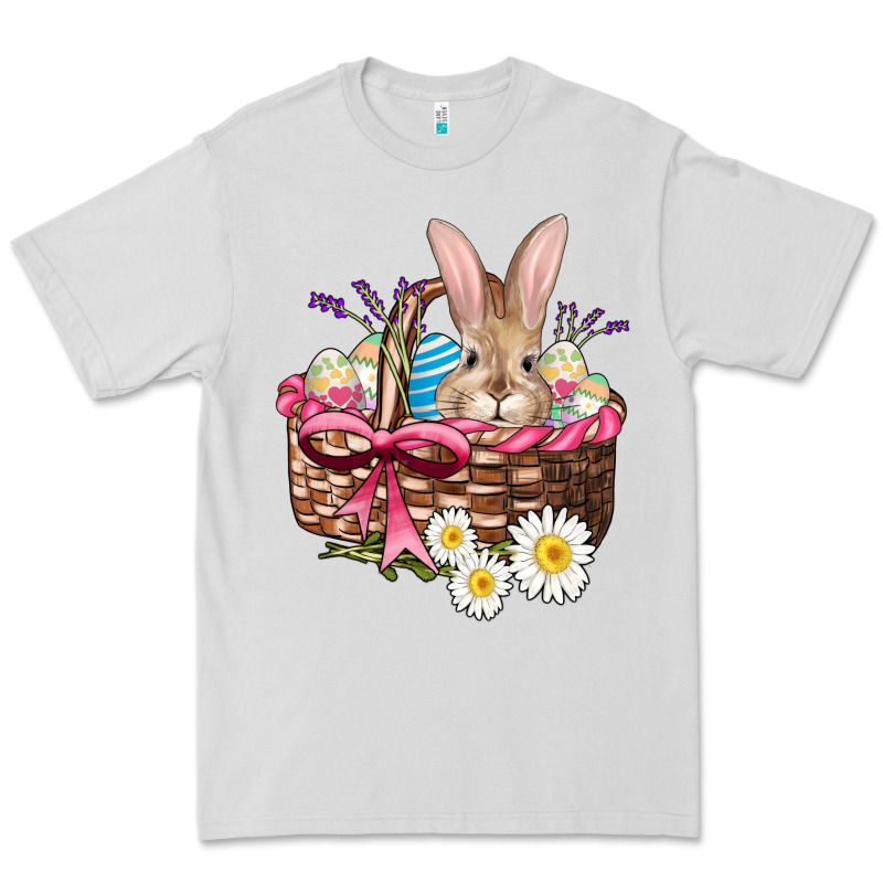Easter Bunny And Basket Premium Tee by AdoDesignShop | Teevron