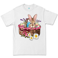 White easter bunny and basket Premium Tee - AdoDesignShop