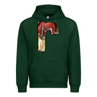 Forest Green farm life alphabet lowercase letters r Urban Hoodie - BundleAndBundleShop