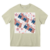 Mossy american mama seamless pattern Heavy Core Tee - BundleAndBundleShop