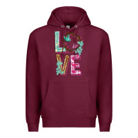 Burgundy Love crown of the thorns Easter Day Premium Hoodie - HowdyJamesFarm