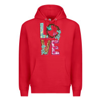 Red Love crown of the thorns Easter Day Premium Hoodie - HowdyJamesFarm