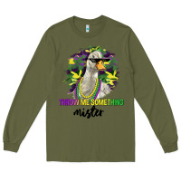 Army Green throw me something mister Long Sleeve Tee - LillyAllenDesigns