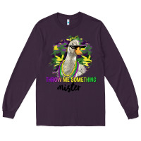 Plum throw me something mister Long Sleeve Tee - LillyAllenDesigns