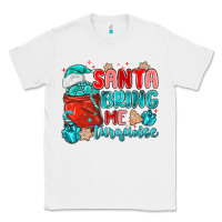 White santa bring me turquoise Classic Tee - MaliasSmallBusiness