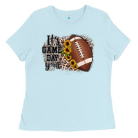 Baby Blue it's game day y'all Ladies Tee - JahusDesignShop