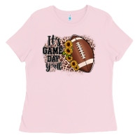 Bubblegum Pink it's game day y'all Ladies Tee - JahusDesignShop