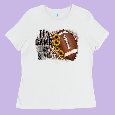It's Game Day Y'all Ladies Tee Designed By Jahusdesignshop