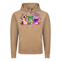 Vintage Coffee Easter coffee cups with Bunny Vintage Hoodie - NancyCooperArtShop
