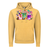 Vintage Mustard Easter coffee cups with Bunny Vintage Hoodie - NancyCooperArtShop