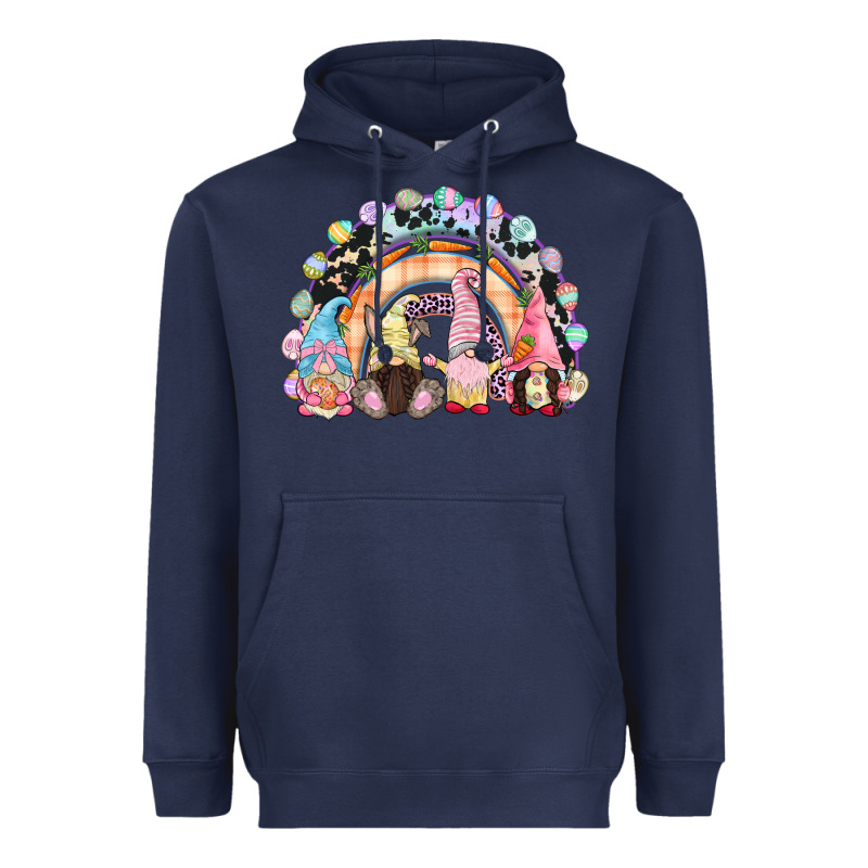 Easter Day Rainbow Gnomes Heavyweight Hoodie by CowGirlArtShop | Teevron