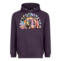 Plum Easter Day rainbow gnomes Heavyweight Hoodie - CowGirlArtShop