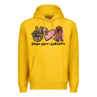 Lemon peace love labrador Premium Hoodie - JahusDesignShop
