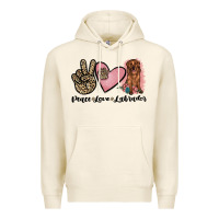 Tofu peace love labrador Premium Hoodie - JahusDesignShop