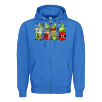 True Royal grinch coffee cups Zipper Hoodie - texasbilliewilder