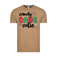 Vintage Coffee candy cane cutie Vintage Tee - MaliasSmallBusiness