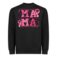 Black Breast Cancer Awareness mama Heavyweight Sweatshirt - LillyAllenDesigns