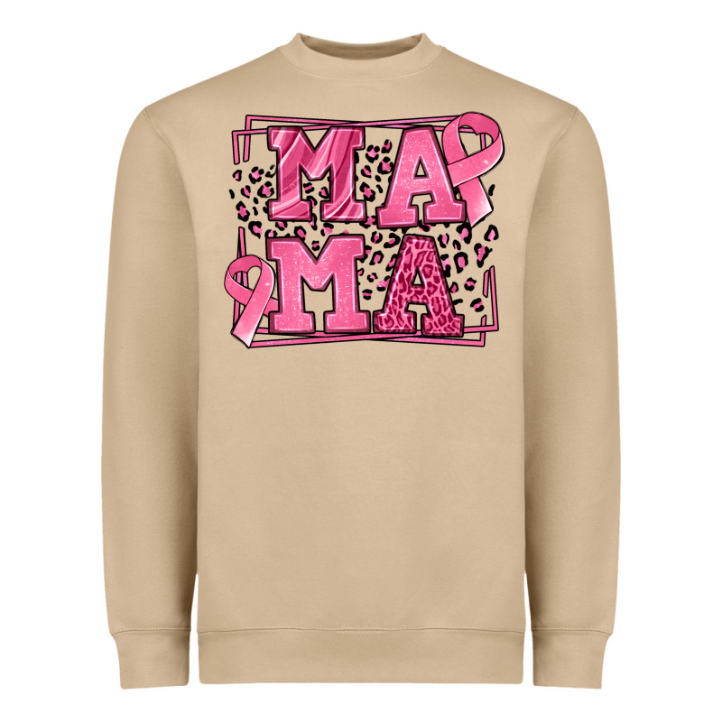 Breast Cancer Awareness Mama Heavyweight Sweatshirt by LillyAllenDesigns | Teevron
