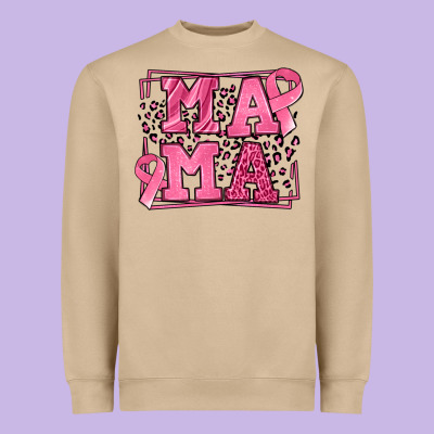 Breast Cancer Awareness Mama Heavyweight Sweatshirt Designed By Lillyallendesigns