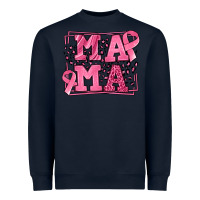 Navy Breast Cancer Awareness mama Heavyweight Sweatshirt - LillyAllenDesigns