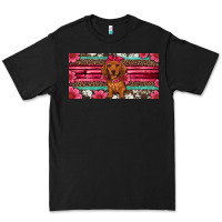 Black dachshund puppy license plate Premium Tee - Artiststas