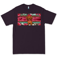 Plum dachshund puppy license plate Premium Tee - Artiststas