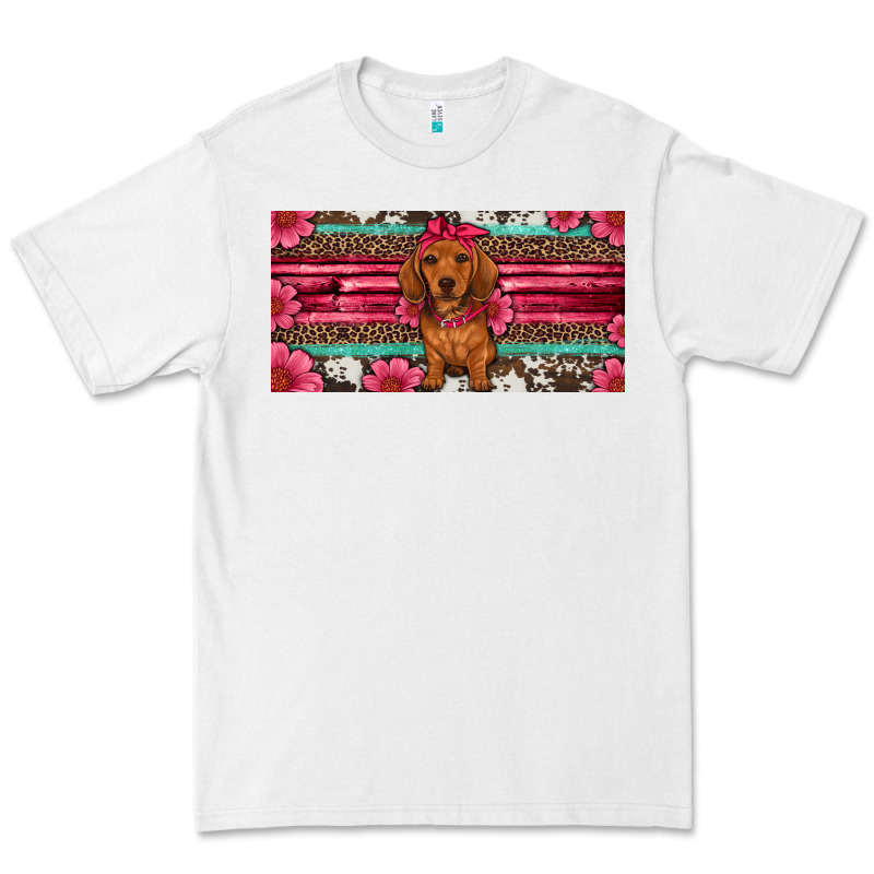Dachshund Puppy License Plate Premium Tee by Artiststas | Teevron
