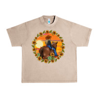 French Oak cowgirl sunflower Urban Heavy Tee - MaliasSmallBusiness