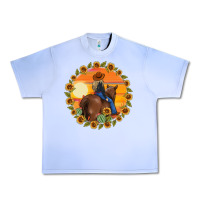 Grape Ice cowgirl sunflower Urban Heavy Tee - MaliasSmallBusiness