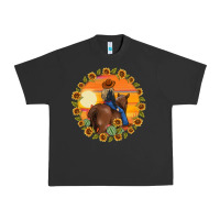 Pigment Black cowgirl sunflower Urban Heavy Tee - MaliasSmallBusiness