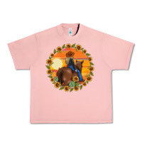 Salmon cowgirl sunflower Urban Heavy Tee - MaliasSmallBusiness
