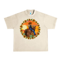 Sandshell cowgirl sunflower Urban Heavy Tee - MaliasSmallBusiness