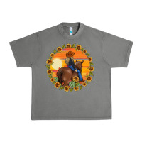 Tornado cowgirl sunflower Urban Heavy Tee - MaliasSmallBusiness