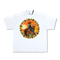 White cowgirl sunflower Urban Heavy Tee - MaliasSmallBusiness