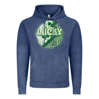 Vintage Denim st. patrick's day lucky Vintage Hoodie - MaliasSmallBusiness