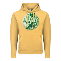 Vintage Mustard st. patrick's day lucky Vintage Hoodie - MaliasSmallBusiness