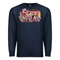 Navy Hot mess mom mother's day Premium Sweatshirt - HowdyJamesFarm