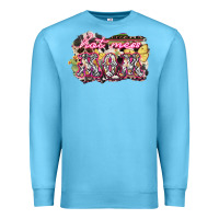 Ocean Blue Hot mess mom mother's day Premium Sweatshirt - HowdyJamesFarm