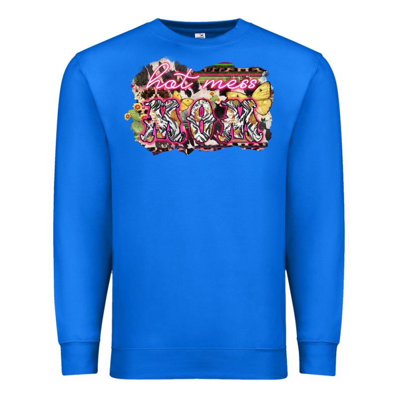 Hot Mess Mom Mother's Day Premium Sweatshirt by HowdyJamesFarm | Teevron